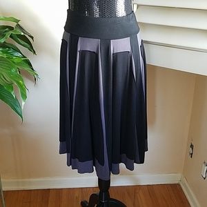 Black and grey skirt